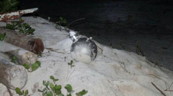 Suspicious object washes up on Baarah beach