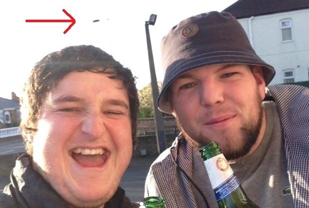 Friends spot UFO in photo after taking selfie outside Grimsby’s Spider’s Web pub – DEBUNKED :)