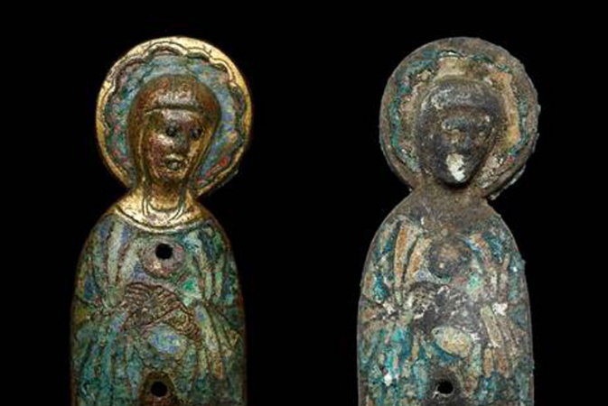 Rare statue of Virgin Mary found buried under church floor
