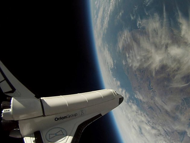 To infinity and beyond! Father and son team capture amazing space footage – using weather balloon they built in their back garden