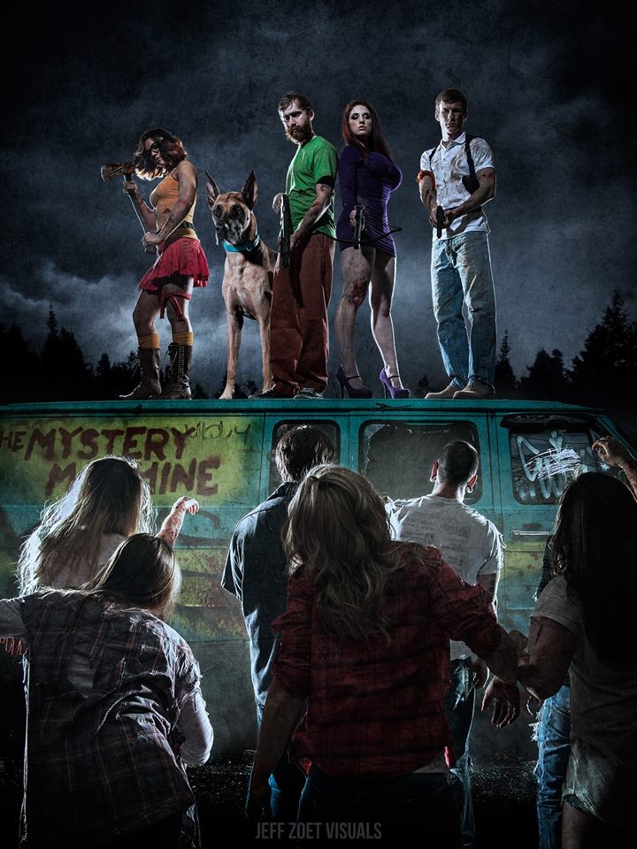 One Photographer Imagined What Would Happen If Scooby Doo And The Gang Actually Found Real Zombies