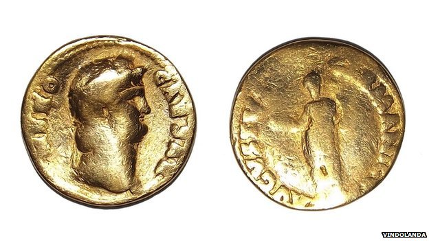 Vindolanda dig unearths rare Roman gold coin