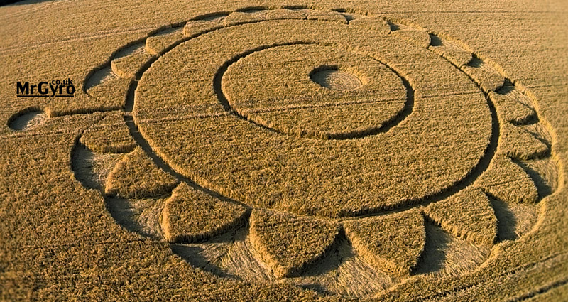 Crop Circle at Macmillan Way, nr Rodmarton, Gloucestershire, United Kingdom. Reported 15th July   2014