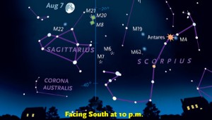 Tour August’s Sky: Sagittarius and Scorpius