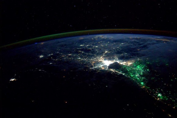 What Are These Mysterious Green Lights Photographed From the Space Station?
