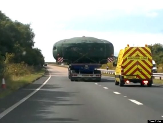 ‘Alien Saucer Craft’ Spotted On Back Of Truck In Cornwall… Or Not..