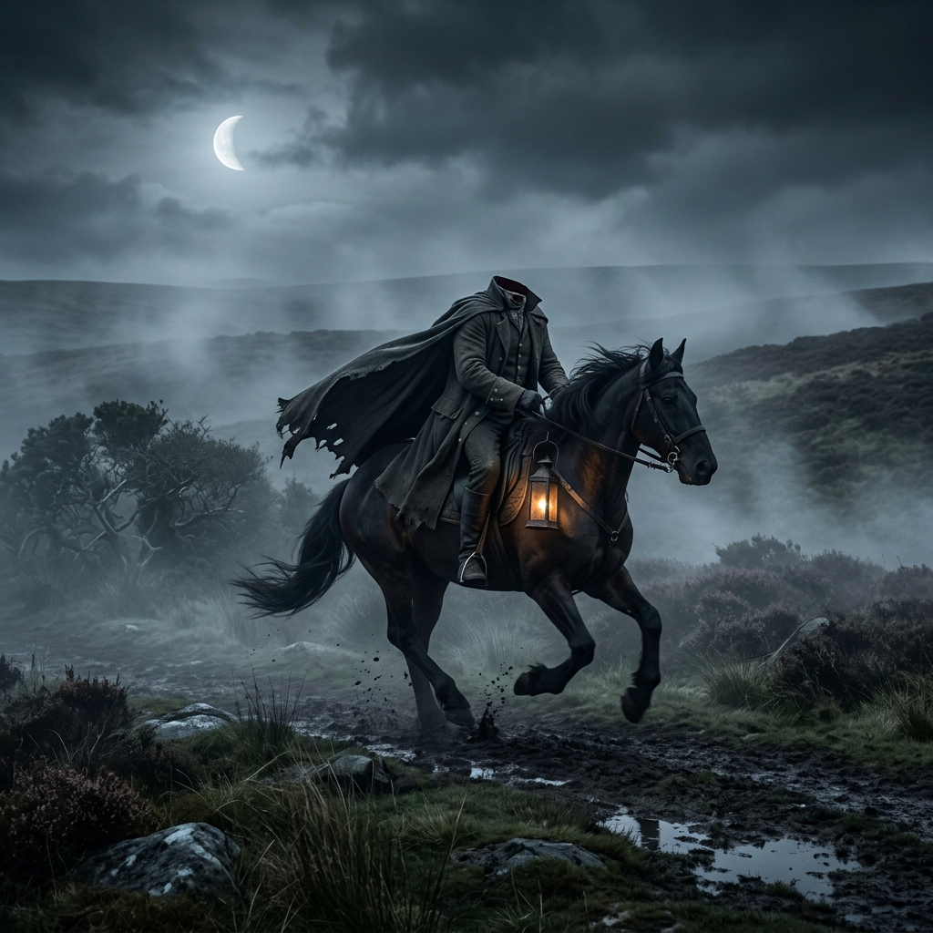 The Headless Horseman of the Staffordshire Moorlands.