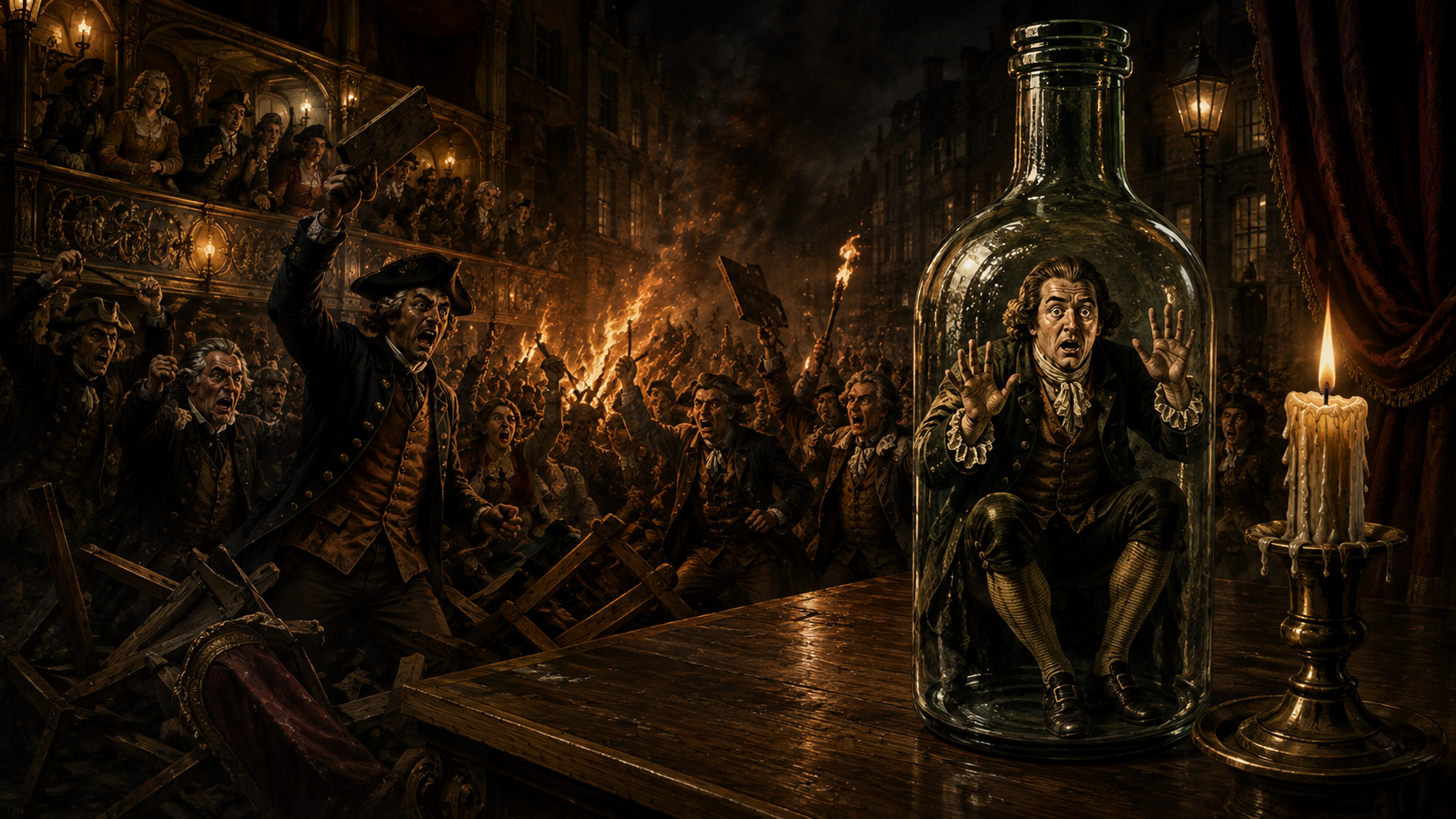 The Night London Rioted Over a Man in a Bottle