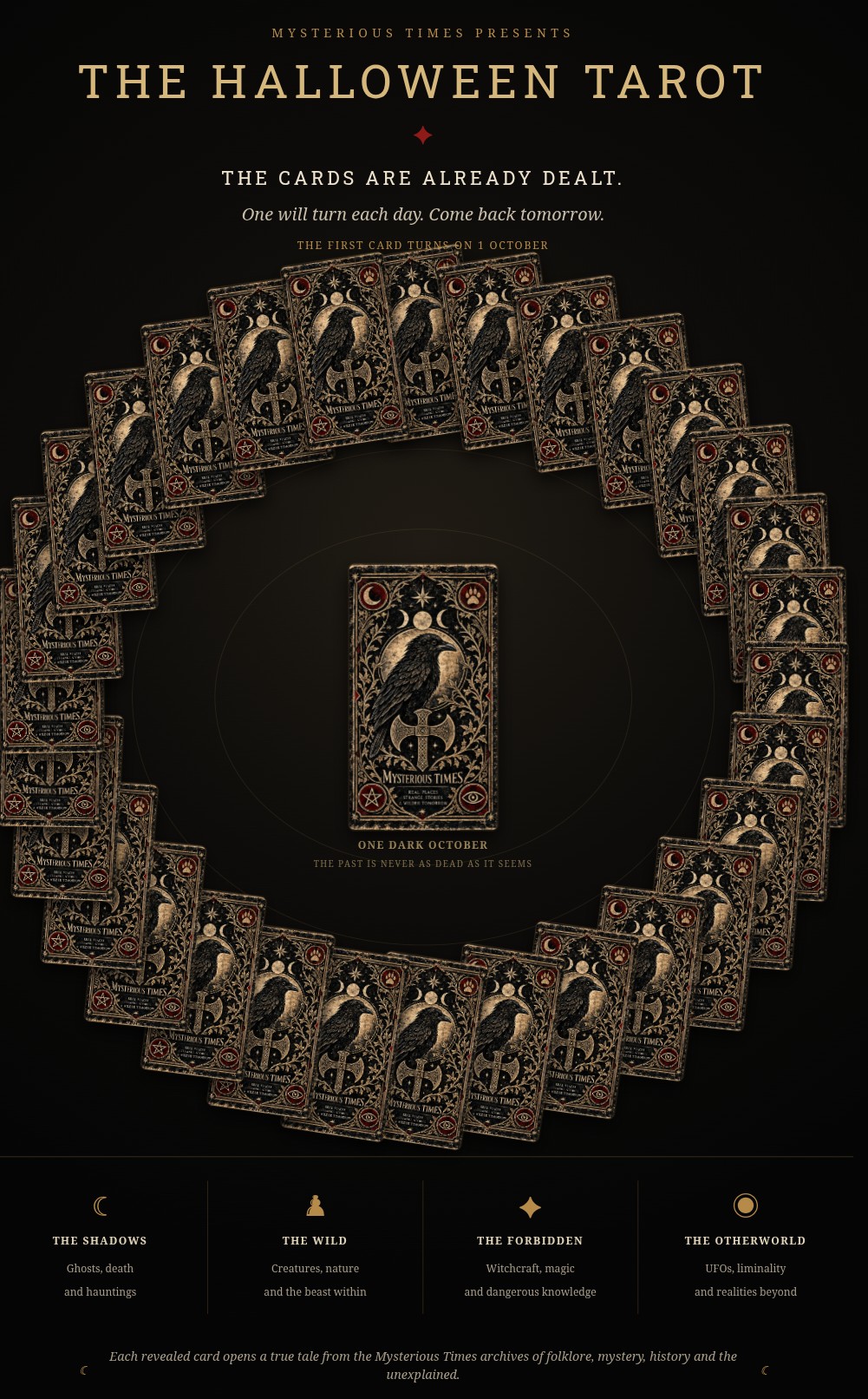 The Mysterious Times Halloween Tarot